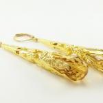 Honey Gold Earrings Long D..